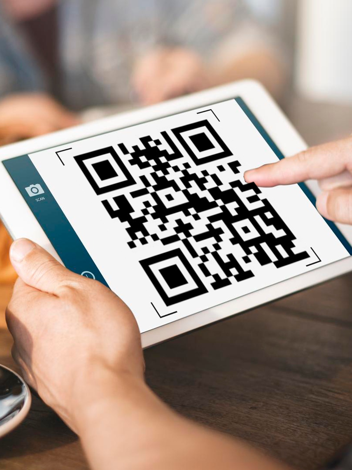 Display QR Code on a Tablet
